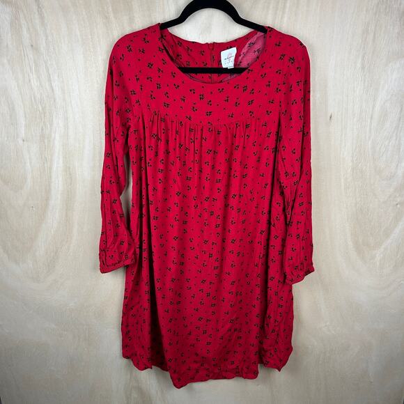 The Nines by Hatch Red Maternity Dress L Long Sleeve Pregnancy Style - Picture 2 of 4